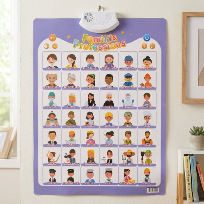 Interactive Talking Educational Poster - Family & Professions