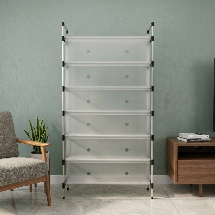 DIY Space Saving 7-Layer Dustproof Shoe Rack